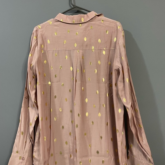 New with tags. Beautiful peach and gold polka dots, Sizes Large - Picture 3 of 3